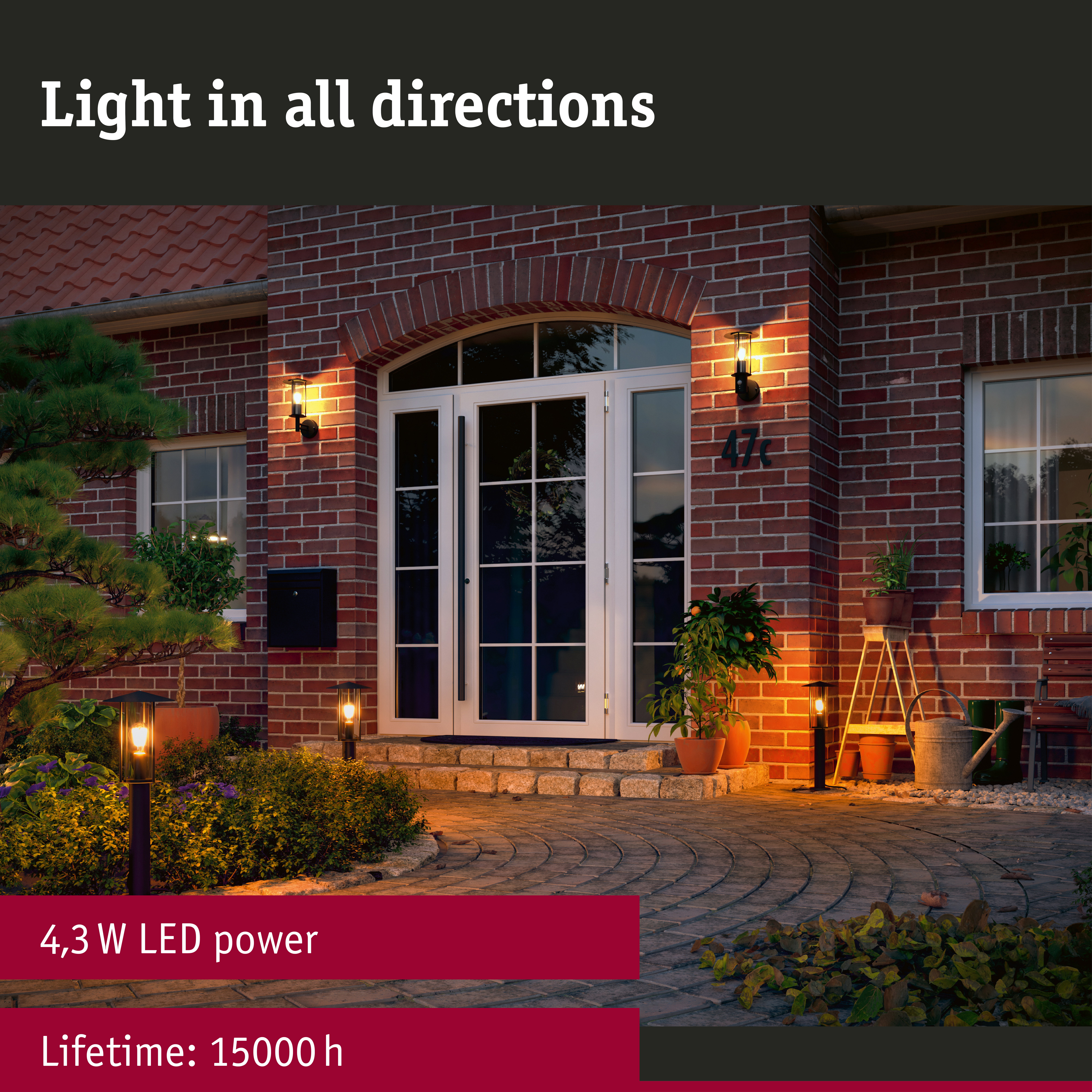 230 V Filament LED Pear E27 insect friendly 420lm 4,3W 2200K Clear