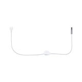 Weißes Verlängerungskabel mit Schalter und Eurostecker für flexible Beleuchtungslösungen