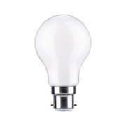 Weiße LED-Glühbirne mit Metallfassung, energiesparende Beleuchtungslösung für Zuhause