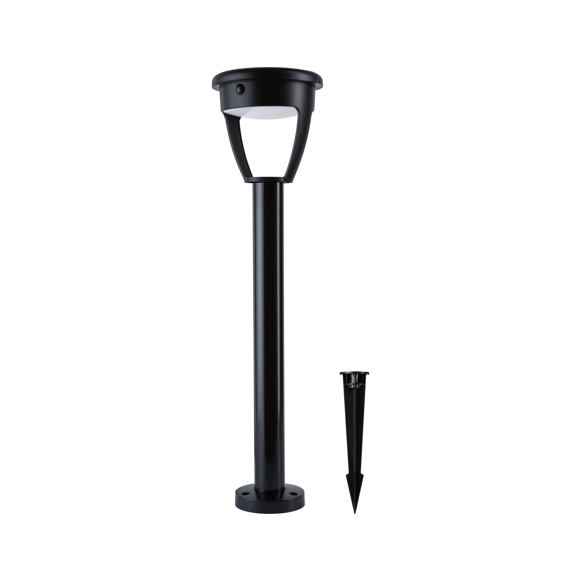 Solar Piquet à planter LED Ancona IP44 3000K 300lm Noir 140mm