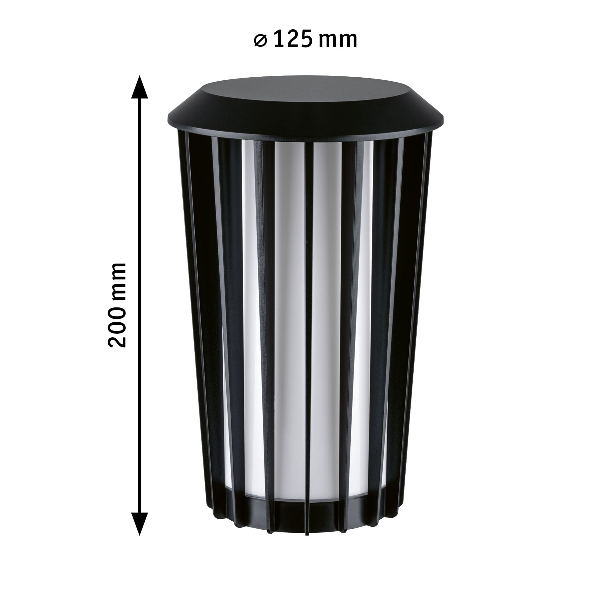 ModuShine Schirm Trivana IP44 zylindrisch Anthrazit