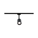 Spot LED noir en métal sur rail pour un éclairage intérieur flexible et moderne