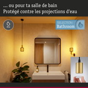 Éclairage de salle de bain moderne avec protection IP44 contre les projections d'eau, idéal pour pièces humides