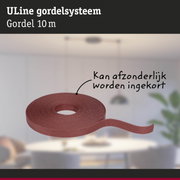 Rode ULine gordel 10 meter van duurzaam materiaal voor gordijnsystemen en decoratie