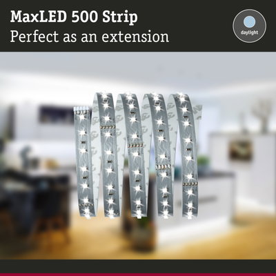 MaxLED 500 daylight LED strip light perfect as an extension for home lighting solutions