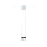 Moderne witte metalen LED-hanglamp met minimalistisch ontwerp voor railsystemen