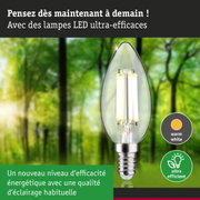 Ampoule LED en forme de bougie avec lumière blanc chaud et haute efficacité énergétique pour éclairage durable
