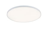 Plafonnier LED rond blanc au design épuré pour espaces de vie modernes et éclairage économique