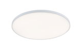 Round white LED ceiling light with matte diffuser for modern room lighting