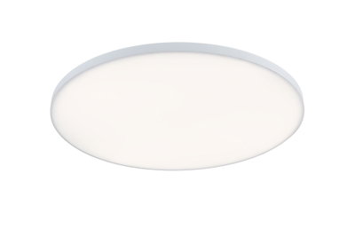 Runde weiße LED-Deckenleuchte mit mattem Diffusor für modernes Raumlicht