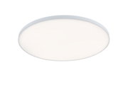Round white LED ceiling light with aluminium frame for modern room lighting