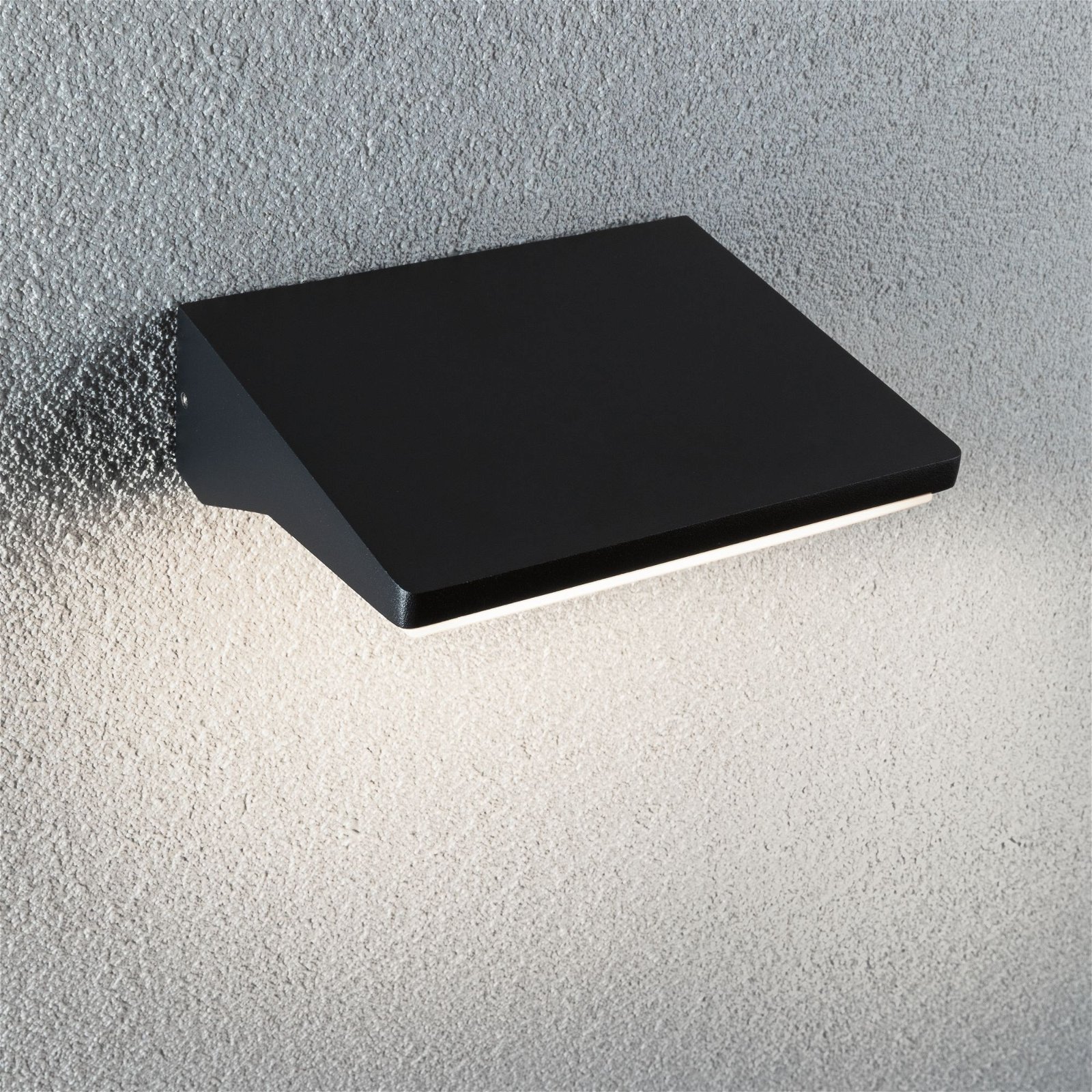 LED Exterior wall luminaire Ronea Motion detector IP44 180x150mm 3000K 7,4W 400lm 230V Dark grey Aluminium