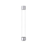Moderner silberner LED-Pendelleuchte aus Metall mit minimalistischem Design für Wohnräume