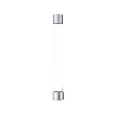 Moderner silberner LED-Pendelleuchte aus Metall mit minimalistischem Design für Wohnräume