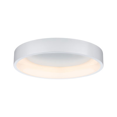 Round white LED ceiling light with warm white glow for modern rooms and energy-efficient lighting