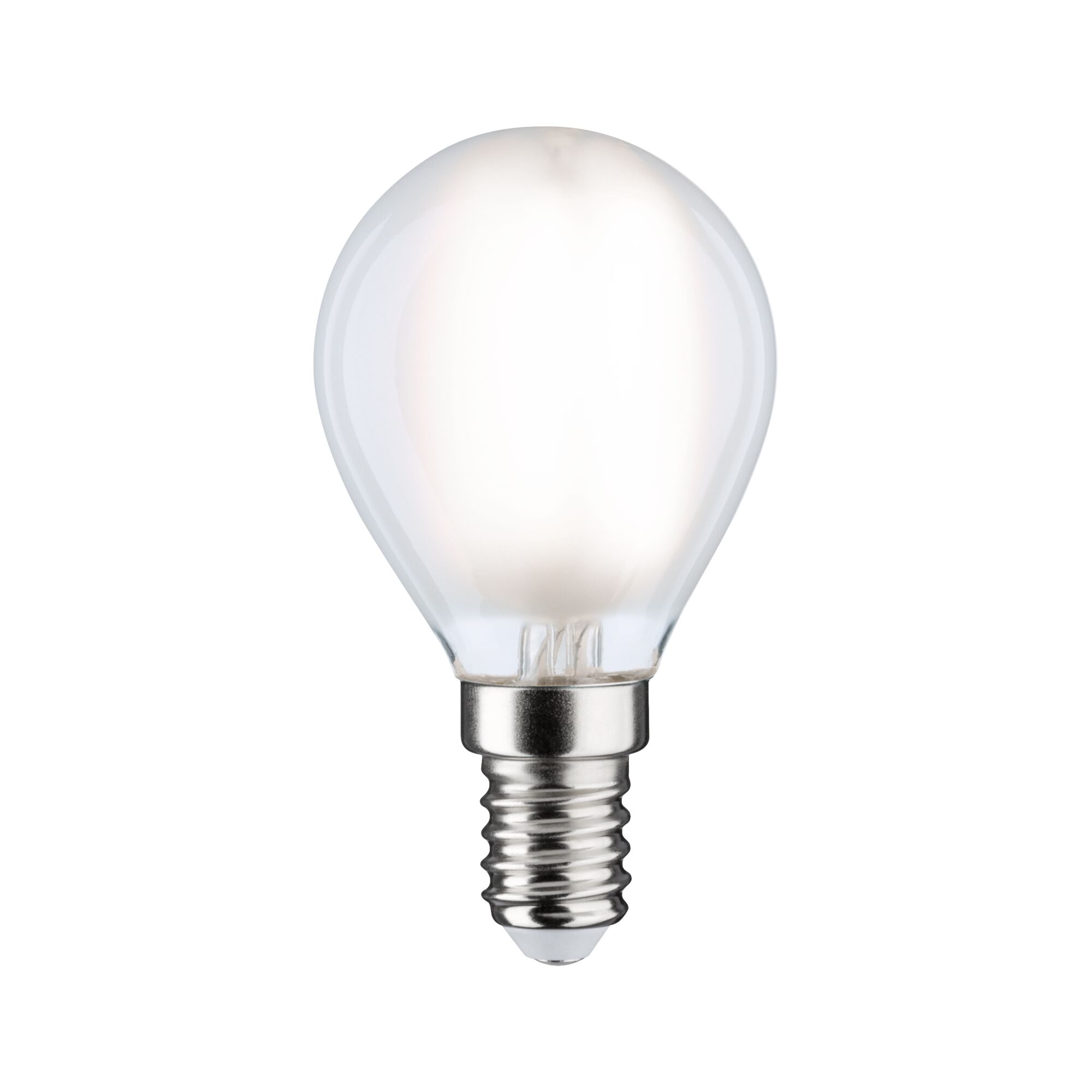Kleine LED-Glühbirne mit transparentem Glas und E14-Fassung für energiesparende Beleuchtung