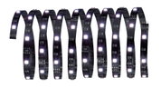 Zwarte LED-strip met witte lampjes voor flexibele verlichting en decoratie