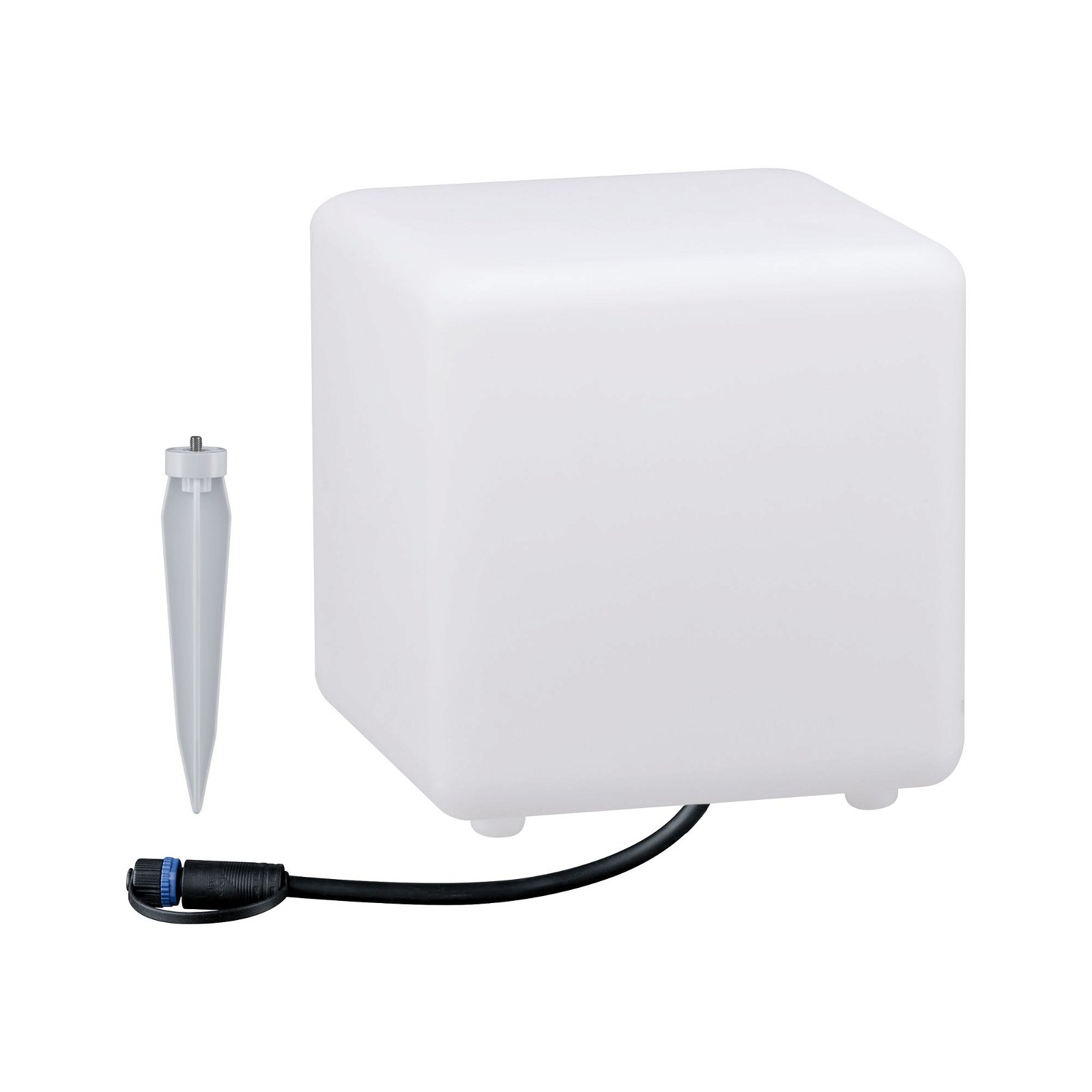 Plug & Shine Objet lumineux LED Smart Home Zigbee 3.0 Cube IP65 RGBW+ 2,8W Blanc