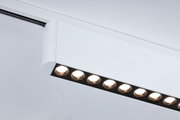 Hvid metal LED-loftspot med flere varm hvide lamper til moderne rumbelysning