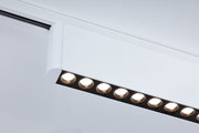 Hvid metal LED-loftspot med flere varm hvide lamper til moderne rumbelysning
