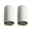 Fluorescentielamp Starter Universal max. 4-65W Wit Twee witte LED-lampfittingen met metalen contacten voor lampverbinding