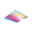 Square LED ceiling light with white frame and multicolor illumination for modern room lighting