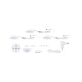 Trois lampes LED blanches sous meuble avec télécommande, adaptateur secteur et accessoires de montage.