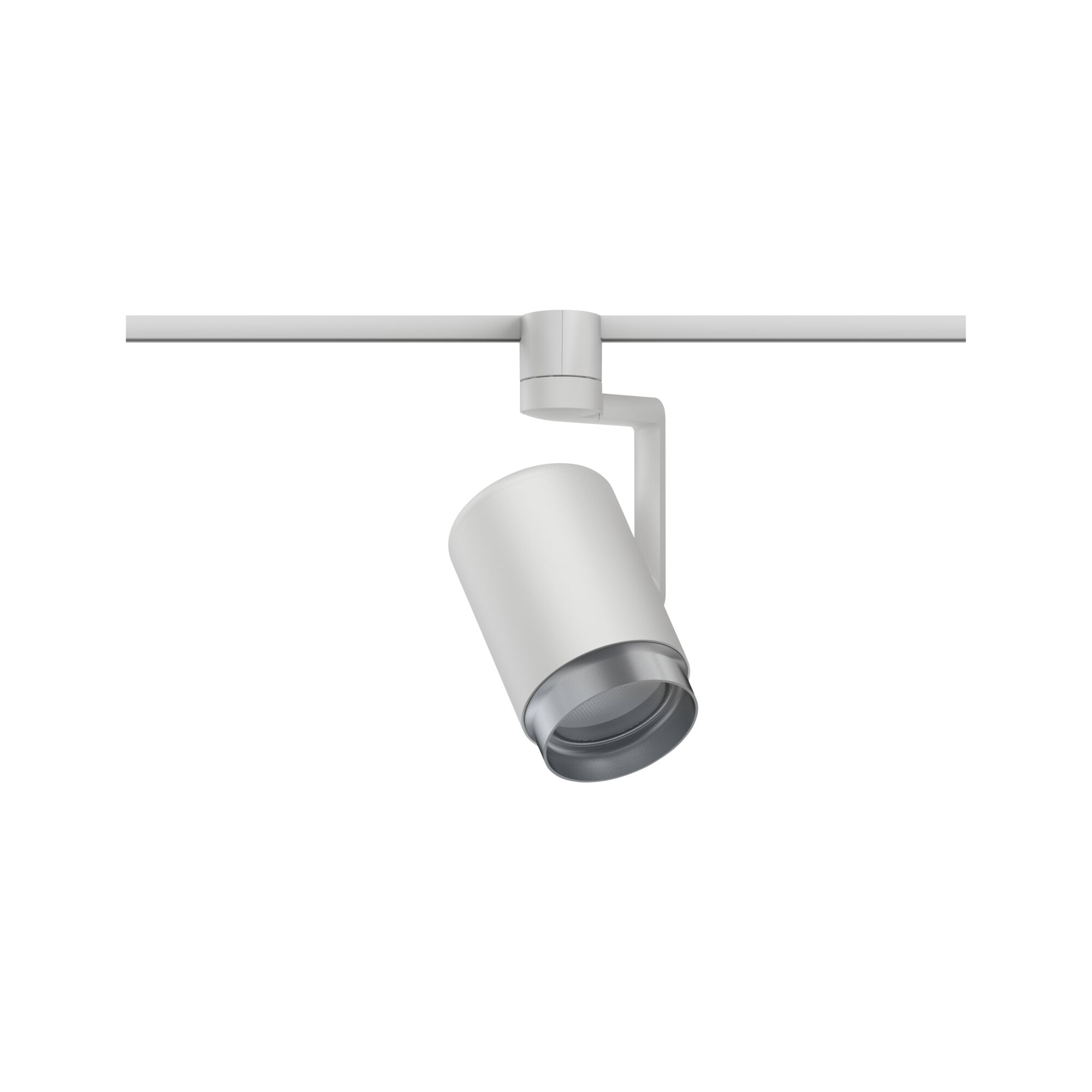 Moderner weißer LED-Spot aus Metall für Schienensysteme, energiesparende Innenbeleuchtung