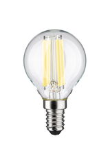 LED-Glühbirne mit klarem Glas und E14-Fassung, warmweißes Licht für energiesparende Beleuchtung