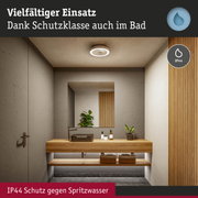 Runde Deckenleuchte mit IP44 Schutzklasse in Weiß, ideal für Badezimmer und Feuchträume