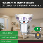 Efficient-Line Standard 230V LED Reflektor GU10 1er-Set 450lm 2,5W 4000K Silber