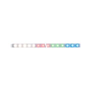 Bunter LED-Lichtstreifen mit warmweißem, rotem, grünem und blauem Licht für flexible Beleuchtung.