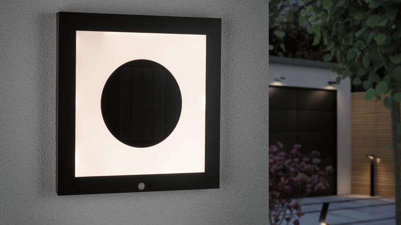 Solarpanels verbreitet angenehm flächiges Licht. Solarpanels von Paulmann