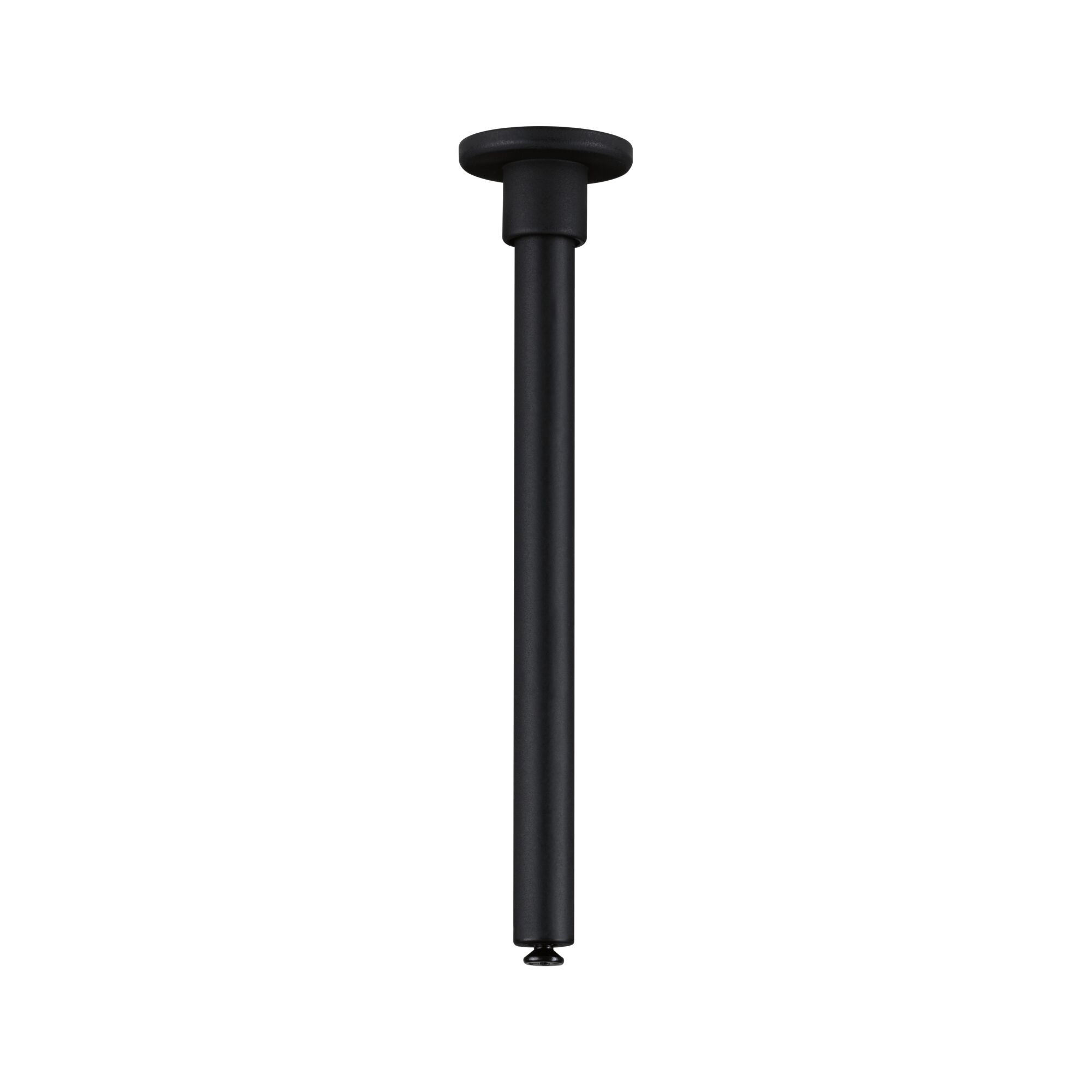 Black metal ceiling extension for LED lights, minimalist design for modern lighting solutions