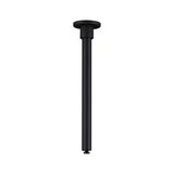 Black metal ceiling extension for LED lights, minimalist design for modern lighting solutions
