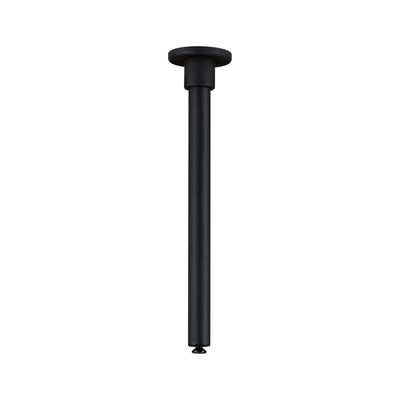 Black metal ceiling extension for LED lights, minimalist design for modern lighting solutions