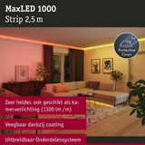 MaxLED 1000 LED-strip 2,5 m met beschermende coating voor heldere en uitbreidbare kamer verlichting