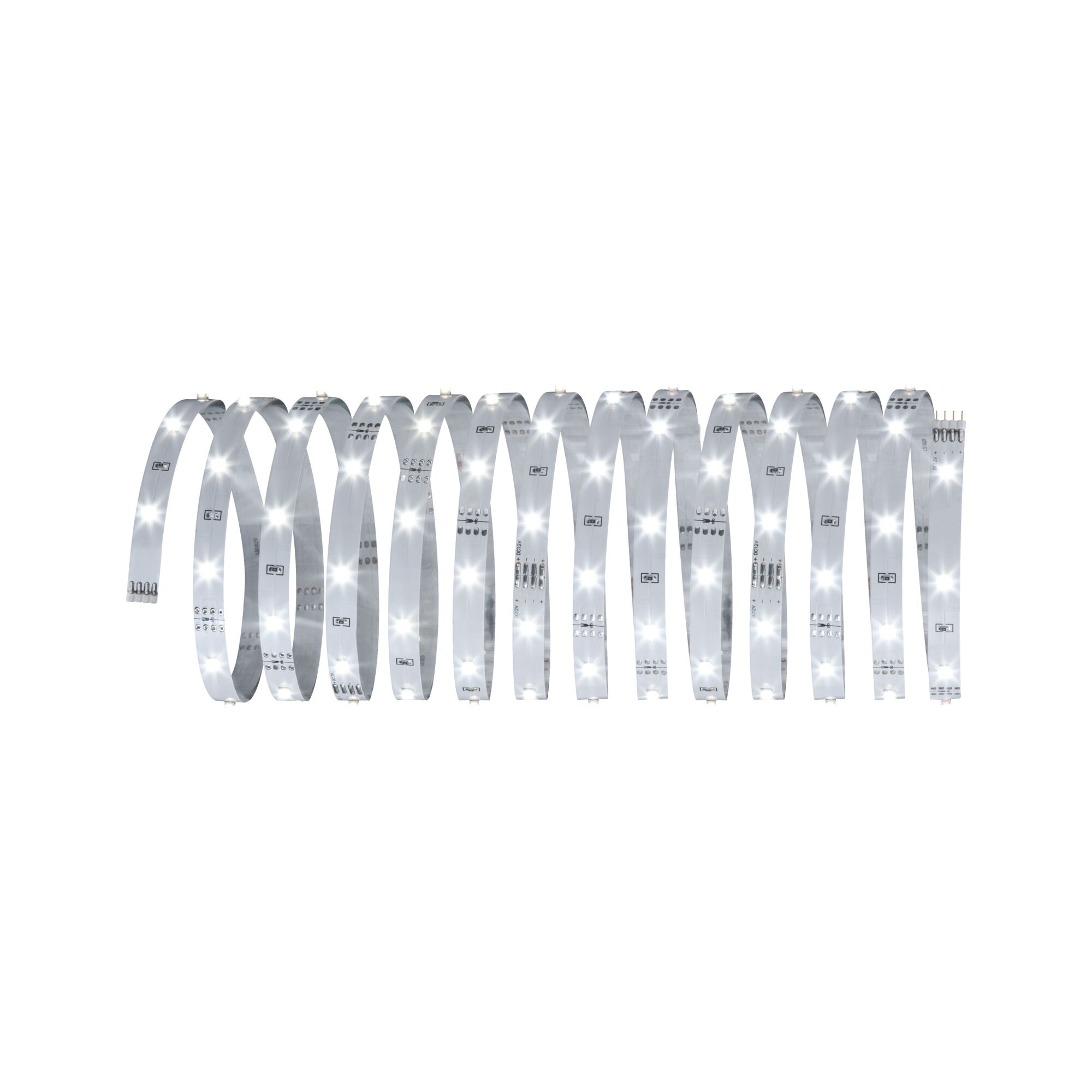 Flexible white LED strip with multiple diodes for versatile lighting applications and decoration