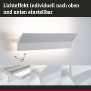 Weißer Aluminium-Wandleuchter mit verstellbarem Lichtwinkel bis 75 Grad für flexible Beleuchtung