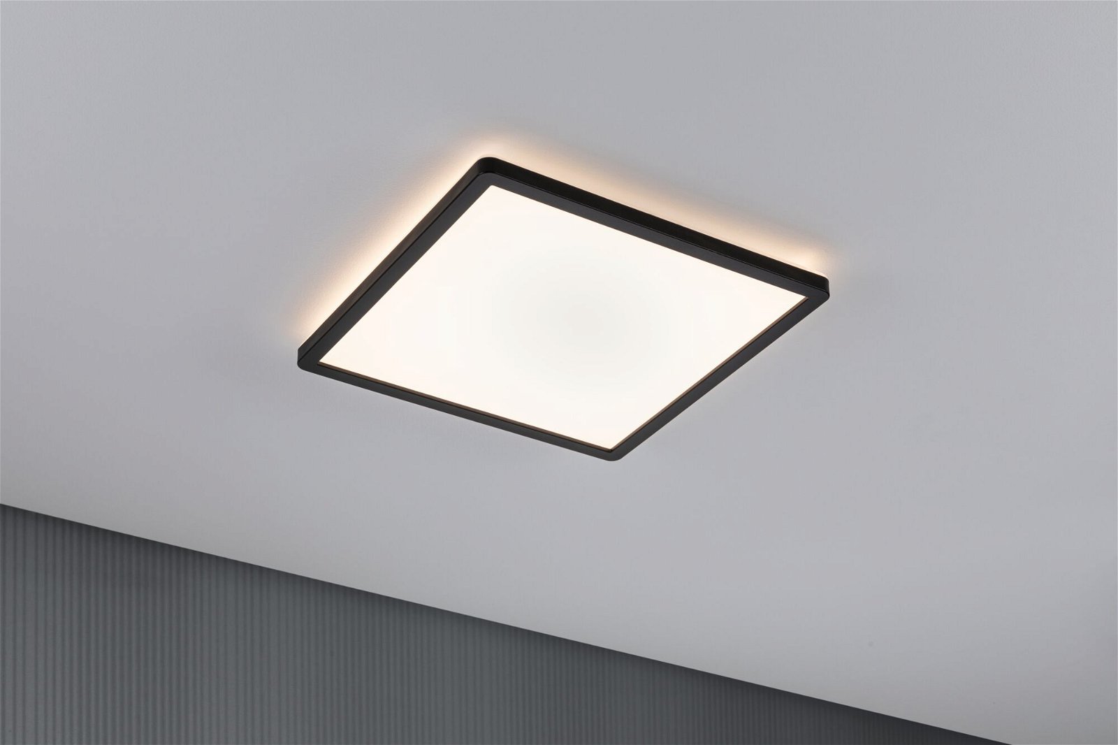 Panneau LED Atria Shine Backlight carré 293x293mm 16W 1600lm 3000K Noir