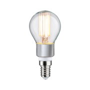 LED-Leuchtmittel mit klarer Glaskugel und warmweißem Licht, energiesparende Glühbirne mit E14-Sockel