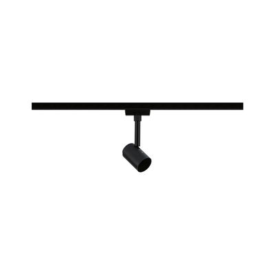 Spot LED noir en métal sur rail pour un éclairage d’intérieur flexible