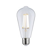 Ampoule LED classique en verre transparent avec base argentée pour un éclairage économique