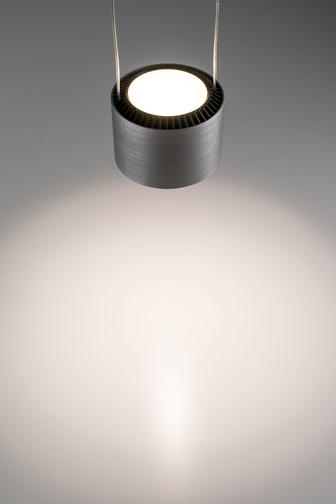 Aldan LED pendant luminaire 3-lamp 3x9W Black/brushed aluminium dimmable