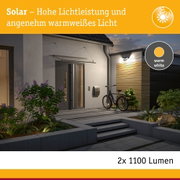 Solarleuchte mit hoher Lichtleistung und warmweißem Licht für Außenbereiche und Gartenbeleuchtung