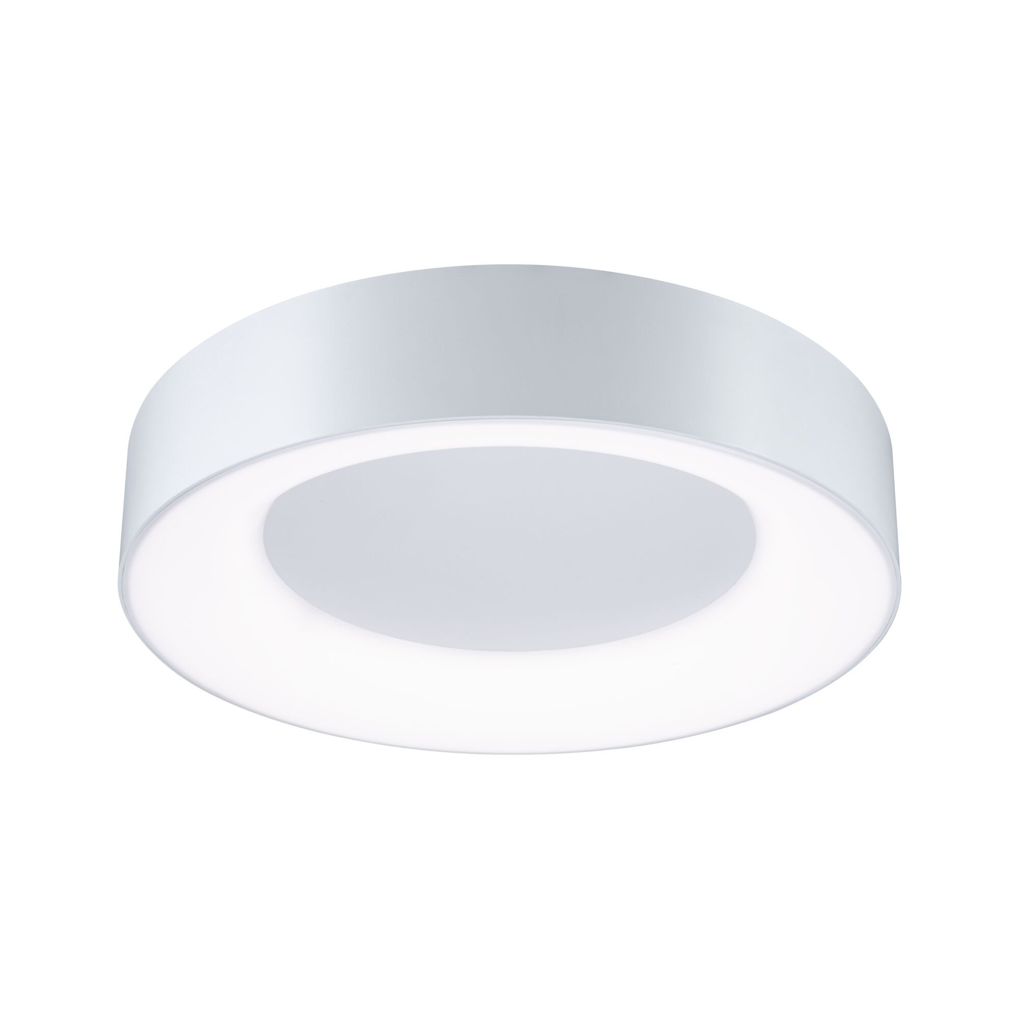 Plafonnier LED rond blanc au design moderne avec éclairage économique pour espaces de vie
