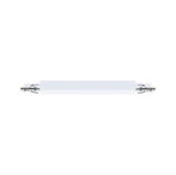 Weißes LED-Einbauprofil aus Aluminium mit Metallklammern für moderne Lichtinstallationen