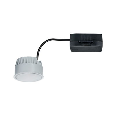 Compact white LED recessed spotlight with black cable for modern indoor lighting solutions