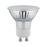 GU10 base reflector LED lamp in silver and white for energy-efficient lighting