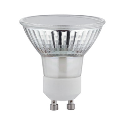 Reflektor-LED-Lampe mit GU10-Sockel in Silber und Weiß für energiesparende Beleuchtung